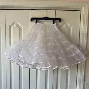 Vintage White Malco Modes Petticoat